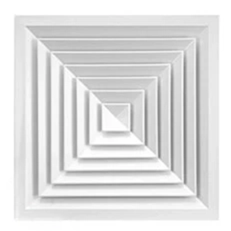 Image of a high-performance square air diffuser